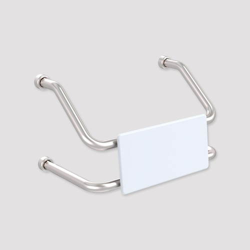 Backrest Wall Mounted Hygenic Seal Brushed Stainless [288202]