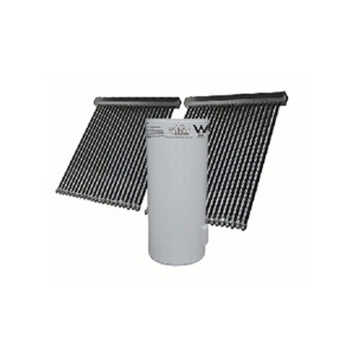 Solar Hot Water with Electric Booster 44 Tube Collectors with 400 Middle Element GL Tank [127894]