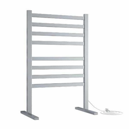 Thermogroup Thermorail Straight Flat Freestanding Heated Towel Ladder 119W 8 Bar 590 x 900mm Polished Stainless Steel [129587]