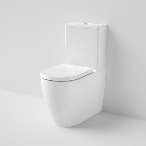 Urbane II Cleanflush® Wall Faced Close Coupled Toilet Suite Back Entry w/ Soft Close Seat White 4Star [195231]