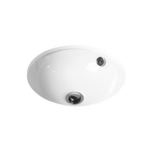 Entice Under Counter Basin Round 370mm x 150mm Gloss White [113637]