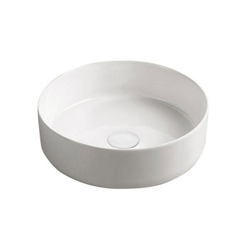 Florencia Above Counter Top Basin 7L Vitreous China 360mm w/Plug & Waste High Gloss White NTH [254431]