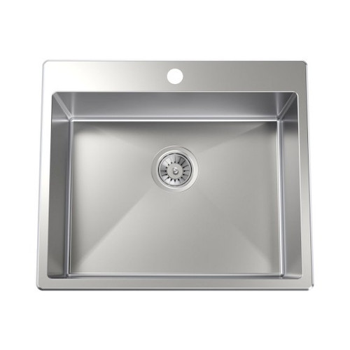 Flushline Square Tub Laundry Sink 45L Stainless Steel 1TH [156453]