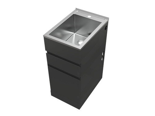 Excellence Drawer System Laundry Unit 35L Black [195772]