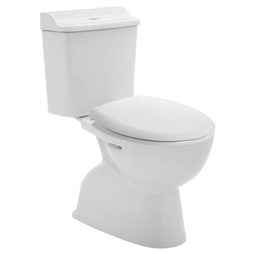 Colonial II Close Coupled Toilet Suite P Trap with White Seat 4Star [198648]