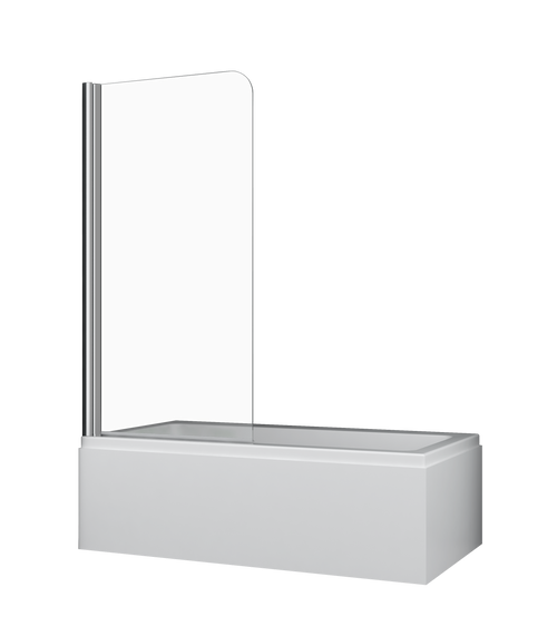 Cascade Pivot Panel Bath Shower Screen Chrome [122330]