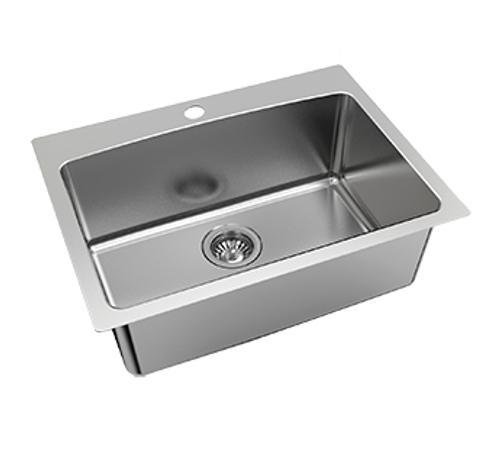 Nugleam Single Inset Utility Sink 45L Stainless Steel 1TH [165951]